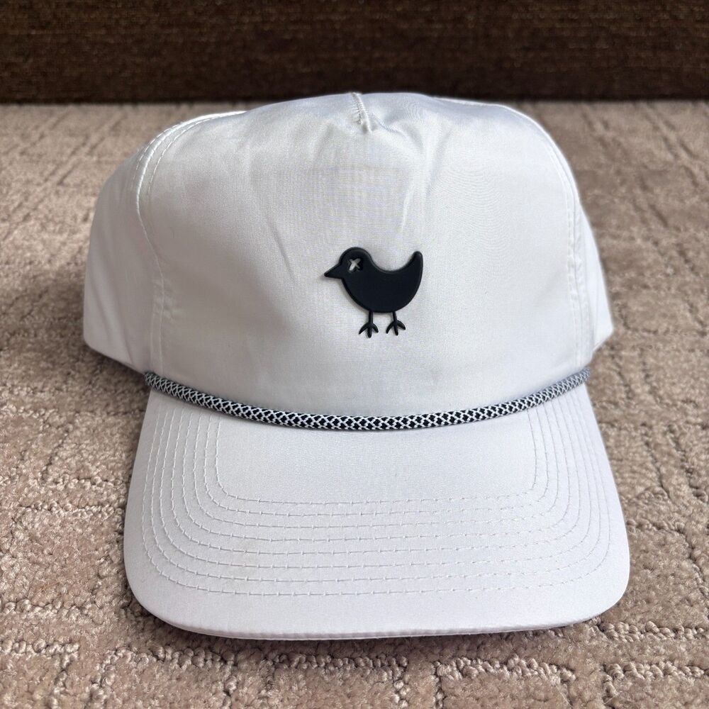 Bad Birdie Rope Hat Cap Adult White Golf Snapback Adjustable Preppy